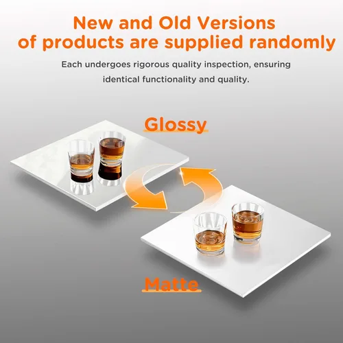 Vista 7 de AMERLIFE Floating Fireplace TV Stand, Wall Mounted Mirrored Entertainment Center with 40" Electric Fireplace, Modern LED Lights Media Console for