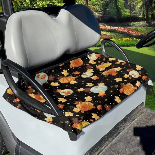 Vista 16 de Yewattles Funda de asiento de carrito de golf, toalla portátil para asiento de coche, ajuste universal, carrito de golf de 2 asientos