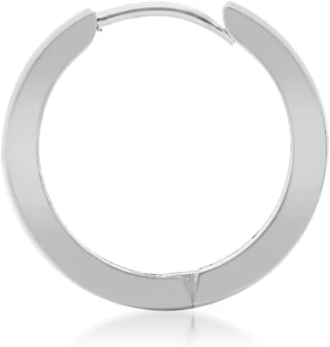 Vista 4 de Steeltime Pendientes de acero inoxidable chapados en oro de 18 quilates