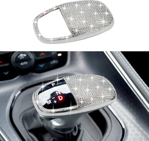 Cubierta de cabeza de perilla de cambio brillante para accesorios Dodge Charger 2015-2023 Challenger 2015-2023 2024 Durango 2016-2025 2026 ABS