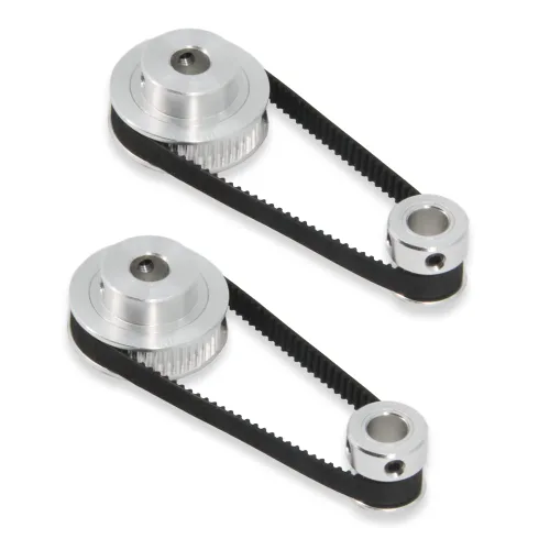 Vista 10 de Zeberoxyz Juego de 2 poleas de sincronización de aluminio GT2 de 20 y 30 dientes, 0.197 in de diámetro con 2 unidades de longitud de 7.874 in