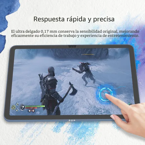 Vista 6 de MOBDIK Pack de 2 protectores de pantalla Paperfeel compatibles con iPad A16 11ª / 10ª generación (2025/2022) y iPad Air 11 M3 2025 / M2 2024