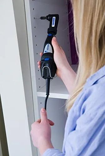 Vista 5 de Dremel Accesorio de ángulo recto 575, adaptador de taladro de ángulo recto para herramienta rotativa