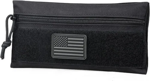 WYNEX Bolsa táctica con cremallera, bolsa de inserción EDC organizador de utilidad administrador de almacenamiento de accesorios de bolsillo bolsa