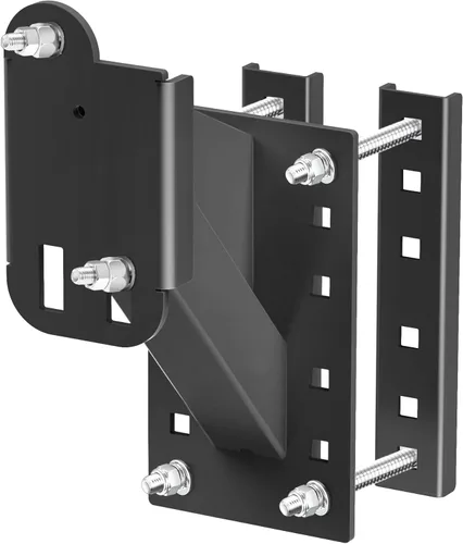 Qualward Portaneumático de Repuesto, Soporte de Neumático de Repuesto para Remolque, Acero Negro con Recubrimiento en Polvo, Compatible con Ruedas