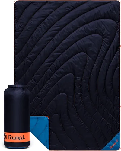 Vista 12 de Rumpl Manta Puffy Original - Manta de Camping Cálida y Resistente al Agua con Aislamiento Sintético 100% Reciclado, 52"x75", Original Puffy V2