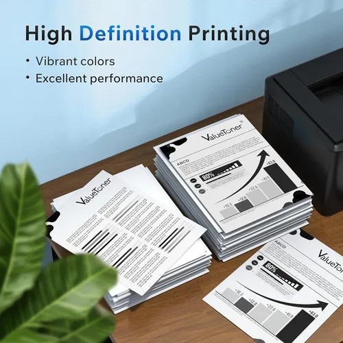 Vista 4 de Valuetoner Cartucho de tóner de repuesto compatible para HP 83A CF283A para usar con impresora Laserjet Pro MFP M125nw MFP M201dw MFP M225dw MFP