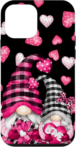 Vista 16 de Pink Buffalo Plaid Valentines Gnome Cute Love Heart Case for iPhone 17