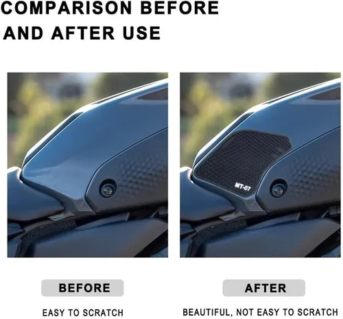 Vista 3 de Protector Stickers Fuel Tank Pad for Ya&maha MT 07 Mt07 MT-07 2021 - Motorcycle Tank Pads Protector Knee Grip Traction Pad