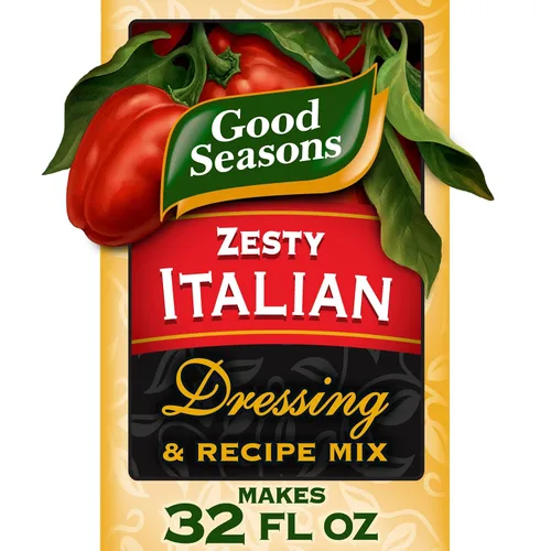 Good Seasons Mezcla de aderezo italiano picante y condimento para recetas, paquetes de 4 unidades