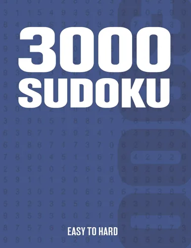 3000 Sudoku Suduko Puzzle Book for Adults with Easy to Hard Puzzles