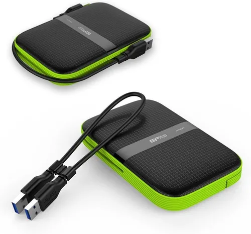 Vista 7 de Silicon Power 4TB Rugged Armor A60 - Disco duro externo USB 3.0 de 2.5 pulgadas a prueba de golpes y resistente al agua para PC, Mac, Xbox One, Xbox