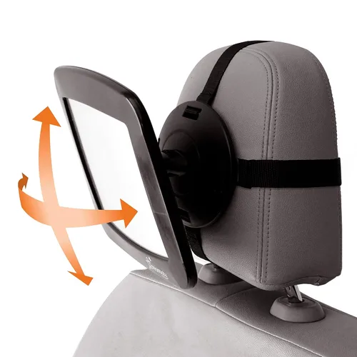 Vista 8 de Dreambaby Espejo de coche de bebé ajustable de 360° – Gran angular, visión clara, espejo infantil para asiento trasero para automóvil