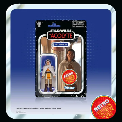 Vista 7 de STAR WARS Retro Collection The Acolyte - Paquete múltiple de figuras de acción coleccionables de 3.75 pulgadas, paquete de 6