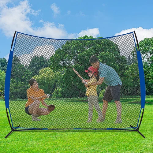 Vista 9 de Baseball Barrier Backstop Net Heavy Duty Portable with Carry Bag for Softball Lacrosse Training for Backyard Adults Practice