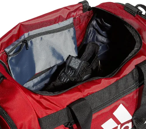 Vista 3 de adidas Defender 4 - Bolsa de lona pequeña, Rojo, talla única
