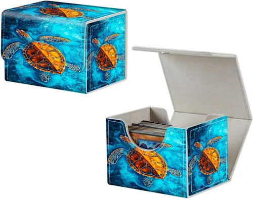 Vista 34 de MTG Commander - Caja de cartas intercambiables, más de 100 tarjetas con funda con funda de piel sintética, caja de almacenamiento de tarjetas