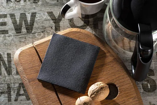 Vista 2 de Servilletas de cóctel, servilletas desechables de lino de lujo como Airlaid, suaves y absorbentes, servilletas de cóctel para cocina, fiestas