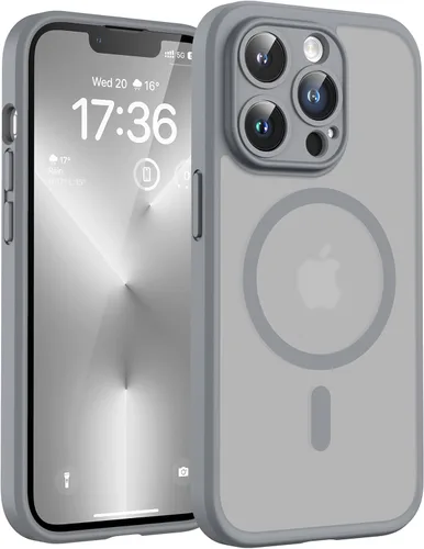 Vista 435 de TOCOL Funda para iPhone 11, compatible con Magsafe, protección completa de cámara, imanes integrados, protección contra caídas, funda translúcida