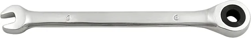 Vista 2 de Jiozermi Llave combinada de trinquete de 0.236 in, llave de trinquete métrica de 72 dientes SAE 12 puntos de trinquete de caja terminada herramientas