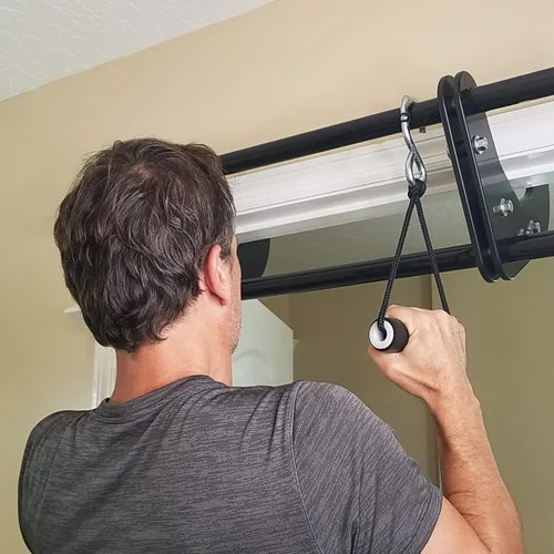 Vista 8 de Empuñaduras resistentes Asas de barra de dominadas Asas de barbilla Empuñaduras neutras para barras de dominadas