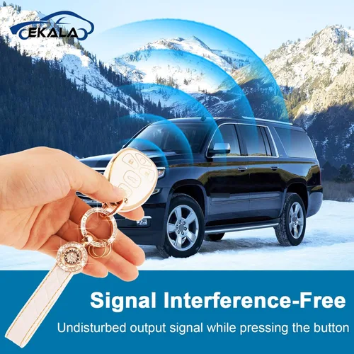 Vista 3 de EKALA TPU Key Fob Cover, Key Fob Protector with Bling Key Fob Keychain