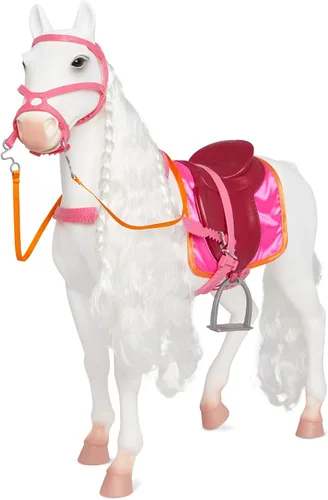Vista 3 de Our Generation - Caballo Camarillo - Caballo de juguete - Accesorios de peinado - Muñecas de 18 pulgadas - Juego de simulación - Juguete para niños