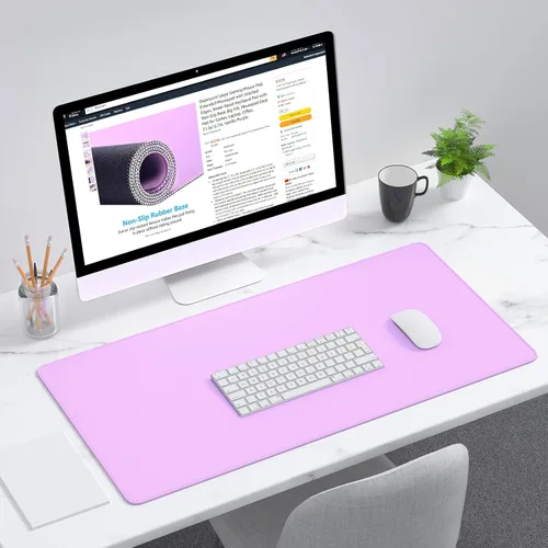 Vista 166 de Dapesuom Alfombrilla grande para mouse, alfombrilla de mouse para juegos extendida con bordes cosidos, alfombrillas de escritorio de tamaño completo