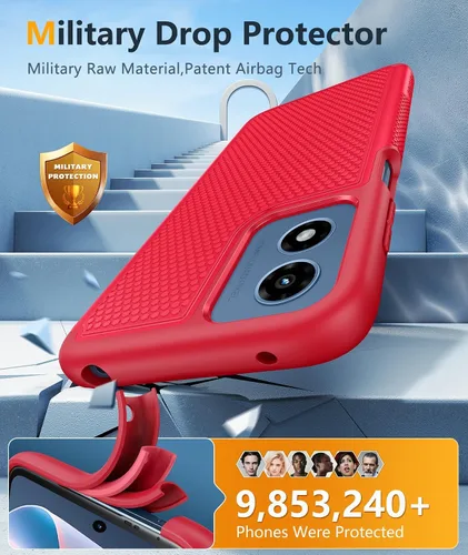 Vista 301 de FNTCASE Funda para Motorola Moto G-Stylus-5G-2023: funda protectora de doble capa a prueba de golpes Parte trasera texturizada antideslizante