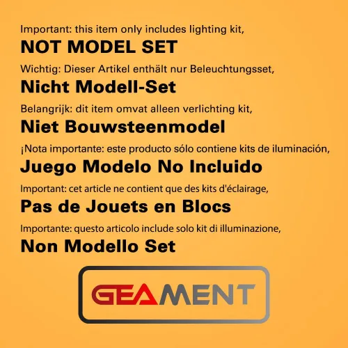 Vista 2 de GEAMENT Kit de luces LED compatible con Lego NINJAGO City Markets – para NINJAGO 71799 (juego de modelos no incluido)
