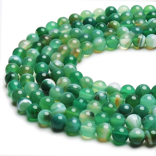 Vista 14 de 60 cuentas de ágata negra de 0.236 pulgadas, cuentas de piedras preciosas naturales redondas sueltas para hacer joyas