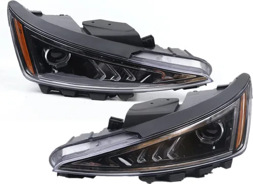 Juego de Faros Par para Hyundai Elantra 2019 2020 Lado Izquierdo del Conductor Lado Derecho del Pasajero Faros Halógenos Proyector Conjunto de Faros