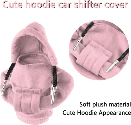 Vista 3 de Sudadera con capucha para palanca de cambios de automóvil, divertida funda para palanca de cambios de automóvil, sudadera con capucha para palanca
