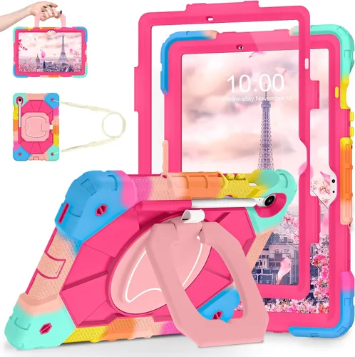 Vista 17 de WESOROL Funda para Samsung Galaxy Tab S10 Lite/S10 FE/S9 FE/S9 10.9/11 pulgadas (2025/2023), Funda para Tableta Galaxy Tab S9 a prueba de golpes