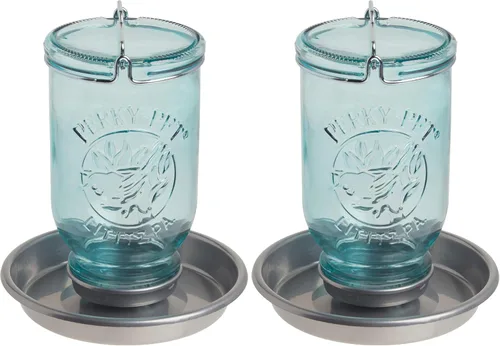 Vista 8 de Perky-Pet 1 tarro de albañil para aves silvestres 783, azul