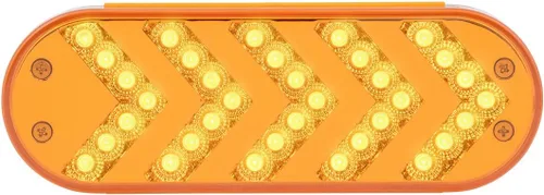 Vista 10 de Grand General 77130 - Luz secuencial ovalada de 35 LED ámbar/flecha con bisel S.Bezel, 1 unidad