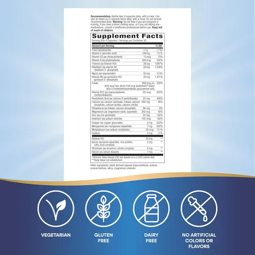 Vista 5 de Nature's Way OsteoPrime, apoya la salud y la densidad ósea*, 120 cápsulas vegetarianas