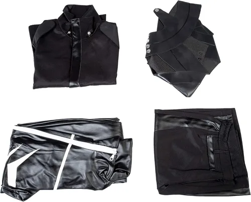 Vista 5 de Cosfun Disfraz de cosplay Kaneki para hombre, uniforme completo mp002708