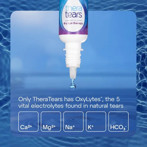 Vista 4 de TheraTears Gotas oftálmicas de terapia para ojos secos, 0.5 onzas líquidas