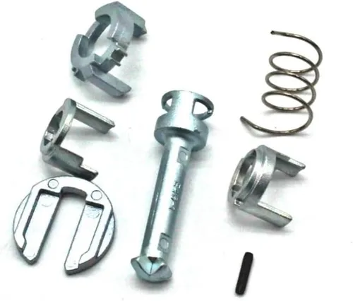 Vista 2 de Kit de reparación de barril de cilindro de cerradura de puerta de metal compatible con E46 3 Series M3 delantero derecho/izquierdo