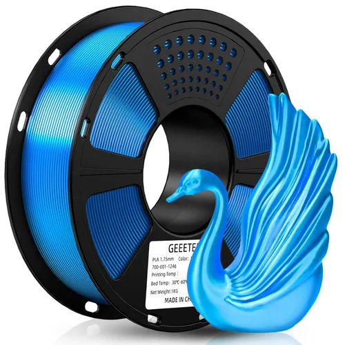 Vista 24 de Geeetech Seda PLA Filamento 1.75mm para Impresora 3D, Consumibles Brillantes Tipo Metal 1kg (2.2lbs) 1 Carrete, Precisión Dimensional +/- 0.02 mm