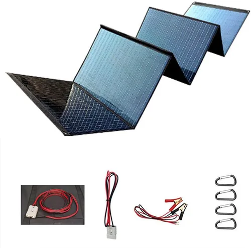 Vista 11 de Paneles solares plegables portátiles, paneles solares para centrales eléctricas portátiles, caravanas, fuentes de alimentación de emergencia