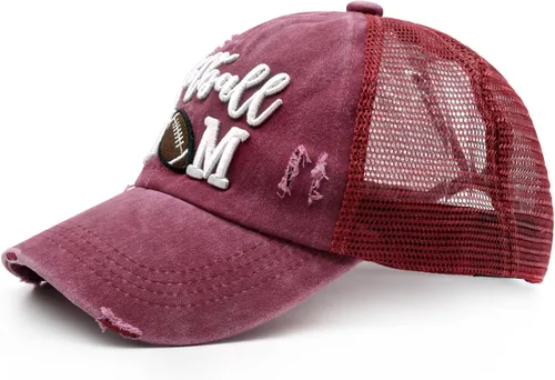 Vista 5 de Gorro de camionero desgastado para mujer, gorra de béisbol bordada, regalo para mamá