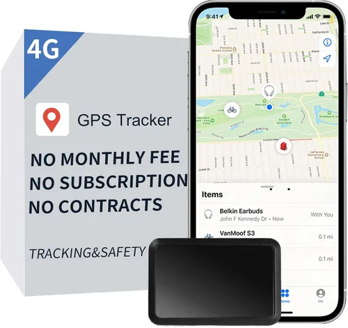 Sin tarifa mensual, sin suscripción, mini rastreador GPS recargable oculto para vehículos, niños, ancianos, paquetes, 4G SIM incluida, historial de