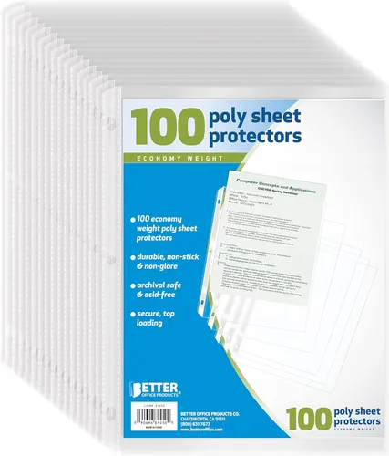 Vista 8 de Better Office Products Fundas de plástico para papel Better Office, 50