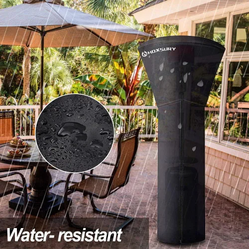 Vista 6 de HOXSURY Cubierta para Calentador de Patio Exterior Impermeable 87 Pulgadas 420D Resistente Vertical Redonda Oxford Cubiertas para Calentadores