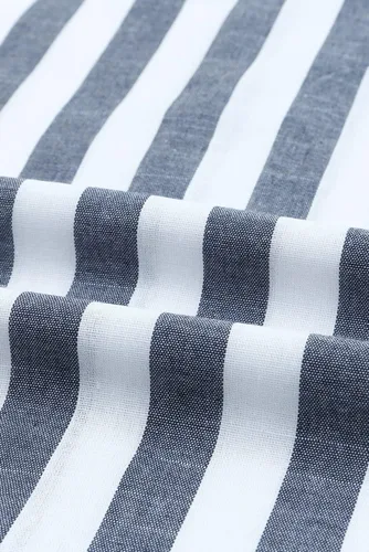 Vista 206 de JMIERR Camisas de vestir a rayas con botones y manga corta para hombre