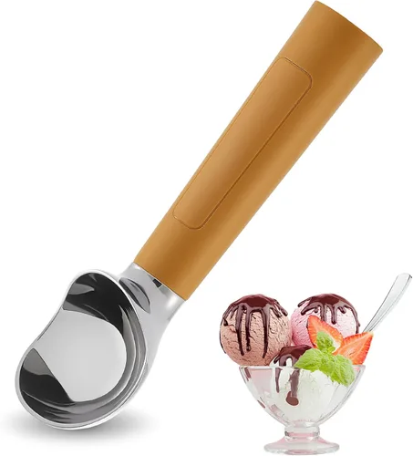 Vista 21 de Cuchara de helado con calefacción recargable, cuchara eléctrica para helado con pantalla LED, se calienta a 158 °F para helado duro, fácil para Negro