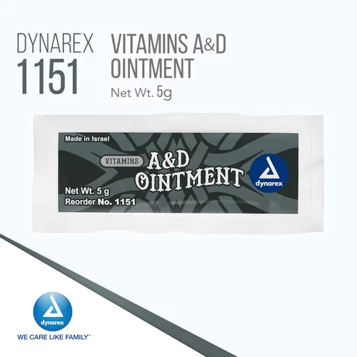 Vista 2 de Dynarex Vitaminas A & D Ungüento sin lanolina – Vitamina A y D ungüento protector para cortes menores, quemaduras, sarpullido del pañal y piel seca