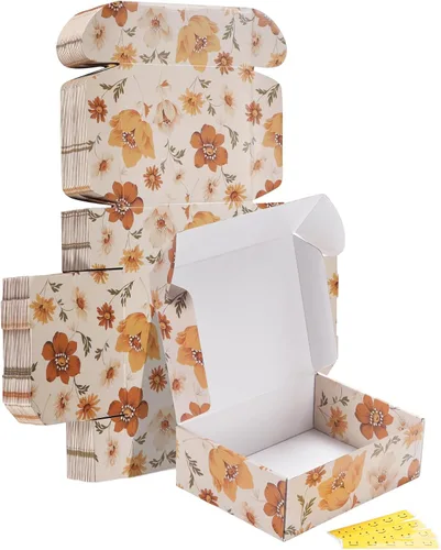 Vista 45 de HORLIMER - Juego de 50 cajas de envío de 4x3x2, caja de cartón corrugado marrón para embalaje de pequeñas empresas